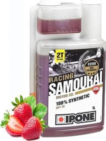 Ipone 2T SAMOURAI RACING STRAWBERRY 1Litre Çilek Kokulu Motor Yağı