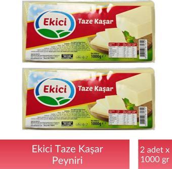 Ekici Taze Kaşar Peyniri 1000 gr x 2 Adet