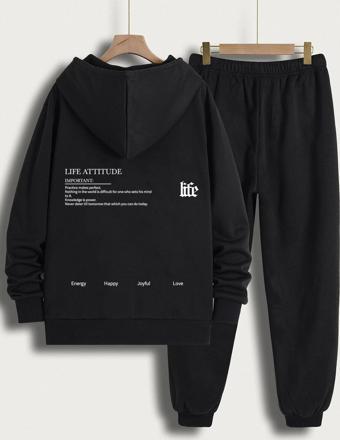 Unisex Life Baskılı Eşofman Takımı