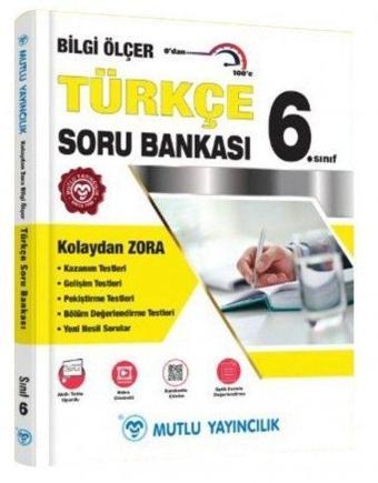 Mutlu Yayınları 6. Sınıf Türkçe Bilgi Ölçer Soru Bankası - Mutlu Yayıncılık