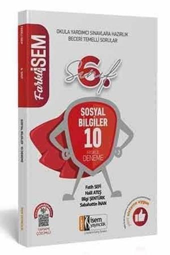 6. Sınıf Sosyal Bilgiler Tamamı Çözümlü 10 Fasikül Deneme - İsem Yayıncılık