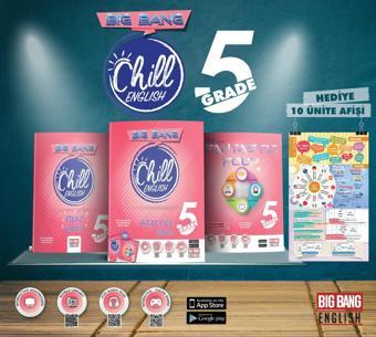5. Sınıf Chill English (Practice Book+Fantastic Four+Quiz Book+Ünite Afişleri) - Kırmızı Beyaz Yayınları