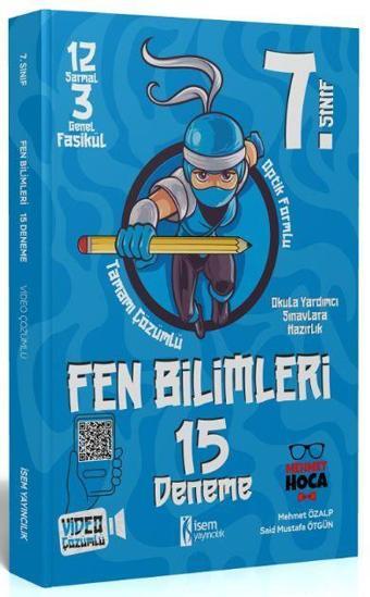 İsem Yayınları 7. Sınıf Fen Bilimleri 15 Deneme Video Çözümlü - İsem Yayıncılık