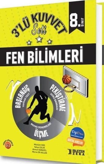 8. Sınıf Fen Bilimleri 3 lü Kuvvet Serisi Seti - İşleyen Zeka Yayınları