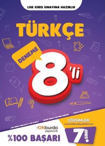 7. Sınıf Türkçe Yeni Nesil Branş Denemeleri - Onburda Yayınları