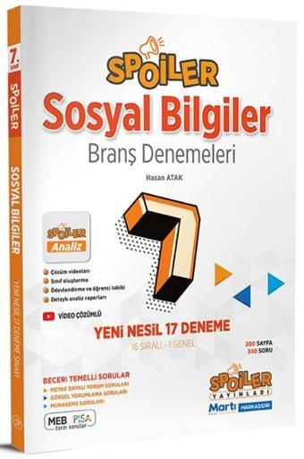 7.Sınıf Sosyal Bilgiler Branş Denemeleri - Spoiler Yayınları