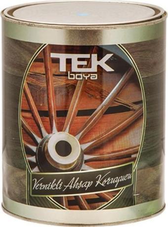 TEK VERNİKLİ AHŞAP KORUYUCU KOYU MEŞE 0,75 LT