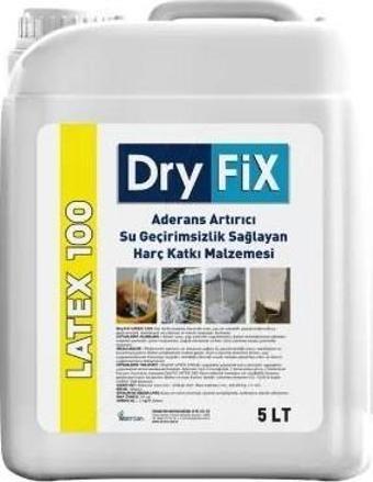 Dryfix LATEX 100 Aderans Arttırıcı Su Geçirimsizlik Sağlayan Harç Katkı Malzemesi 5 Lt