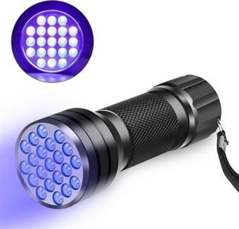 Guassi 21 Led Uv Ultraviyole El Feneri Para Kimlik Hayvan Kontrol