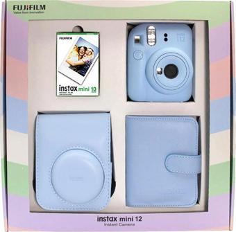 instax Mini 12 Fotoğraf Makinesi+Askı+pil+Çanta+10’lu film+Albüm