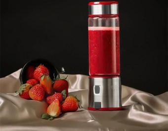 Cook&Eat Blender - Şarj Edilebilir Blender - 450 ML - Gümüş-Kırmızı