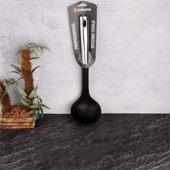 Hometarz Silikon Metal Saplı Kepçe Mutfak Kepçesi 31 cm