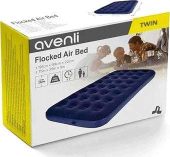 Avenli Floked Air Bed Tek Kişilik 191cm*99cm*22cm  