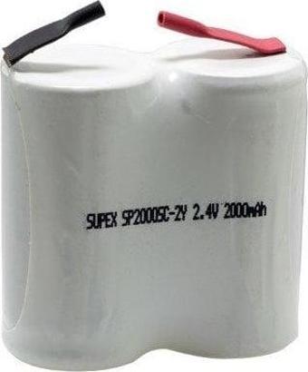 Supex Sp2000Sc-2Y 2.4V 2000 Mah 2Li Yan Yana Süpürge Bataryası