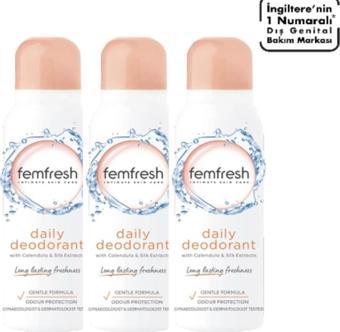 Femfresh Dış Genital Bölge Deodorantı 125 ml x 3 Adet