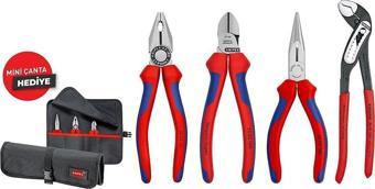 Knipex 001956 Set (Pense+Kargaburun+Yan Keski+Fort Pense)