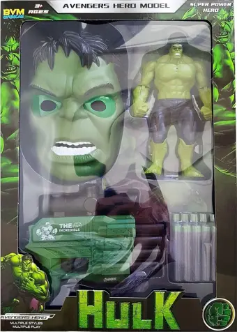 Prestij Oyuncak Figürlü Maskeli Tabancalı Hulk Seti FAB.0250