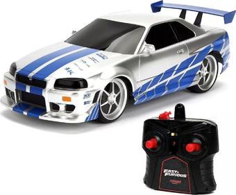 USB Şarjlı Uzaktan Kumandalı Araba Yeni 1:16 Fast & Furious Brian’s Nissan Skyline GT-R