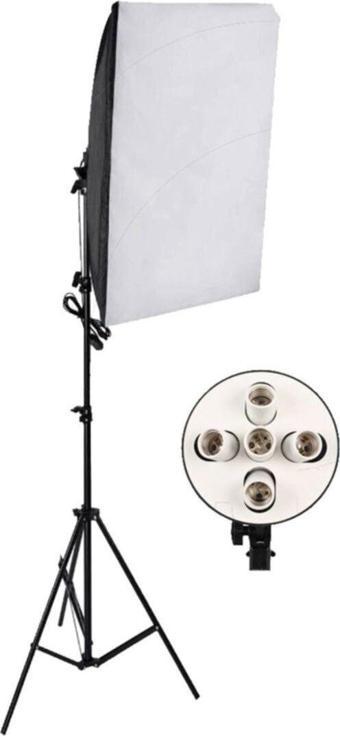 Soligor Softbox 50X70 5 Duylu Sürekli Işık 280Cm Işık Ayağı