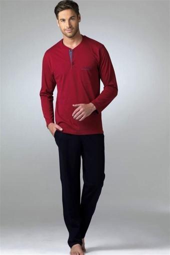 Pierre Cardin 5454 Erkek Uzunkollu Penye Pijama Takımı