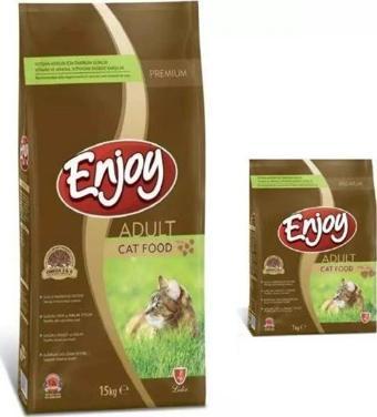 Enjoy Tavuk Etli Yetişkin Kedi Maması 15 Kg + 1 Kg