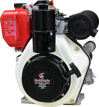 GoldMoto GM186FASE-G2 Dizel Motor Sol Dönüşlü 10 Hp Marşlı 