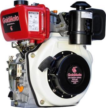 GoldMoto GM178F-G7 Dizel Motor 7 Hp İpli Krank Mili Konik Kamalı