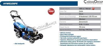 HYUNDAİ HYM510SPE BENZİNLİ ÇİM BİÇME MAKİNESİ MARŞLI START-STOP