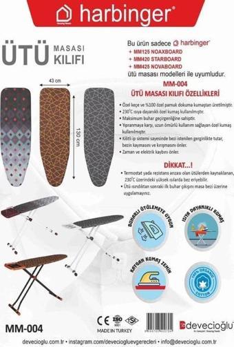 MM004 Özel Keçeli Isıya Dayanıklı Ütü Masası Bezi Kılıfı