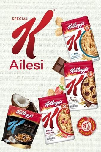 Kellogg's 4lü Special K Paketi,Çikolatalı,Kırmızı Meyveli,Gurme ve Sade Kahvaltılık Gevrek