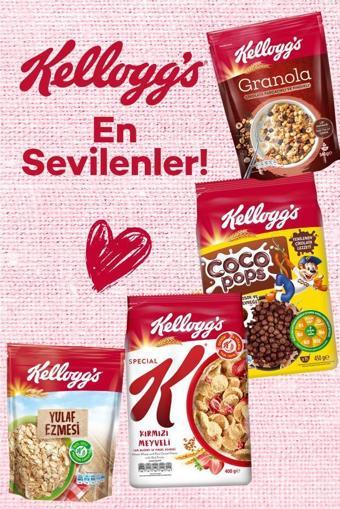 Kellogg's Çikolata Parçacıklı&Fındıklı Granola 340 Gr,Yulaf Ezmesi,Special K ve Cocopops Kahvaltılık