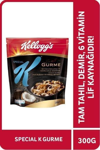 Kellogg's Special K Bitter Çikolatalı&Hindistan Cevizi Dilimli 300 Gr,%46 Yulaf içerir,Lif Kaynağı