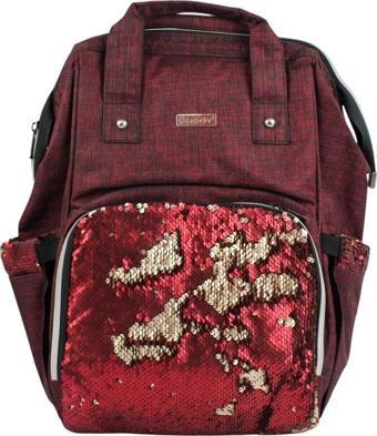Lullaby Lby-305 Olimpos Parlak Bordo Sırt Çantası  