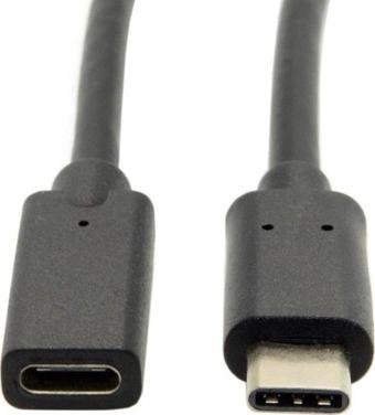 USB 3.1 Type-C Erkek Dişi Uzatma Kablosu 0.50 cm | Şarj ve Veri Aktarımı