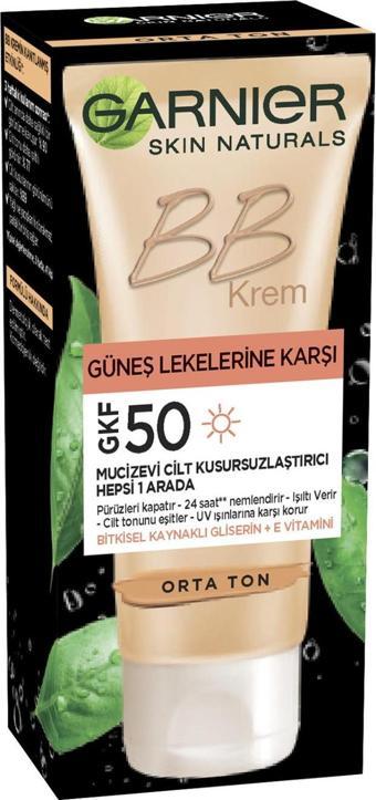 Garnier BB Krem Güneş Lekelerine Karşı Koruyucu GKF50