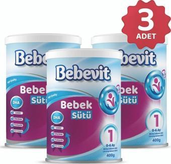 Bebevit 1 Bebek Devam Sütü 400 gr x 3 Adet