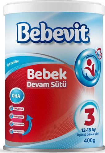 Bebevit 3 Bebek Devam Sütü 400 gr