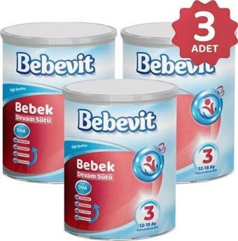 Bebevit 3 Bebek Devam Sütü 400 gr x 3 Adet