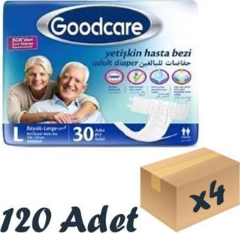 Goodcare Belbantlı Yetişkin Hasta Bezi Large 30 lu x 4 Adet