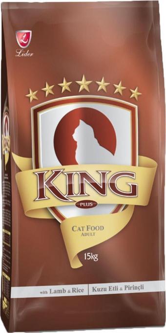 King Kuzu Etli Ve Pirinçli Yetişkin Kedi Maması 15 Kg