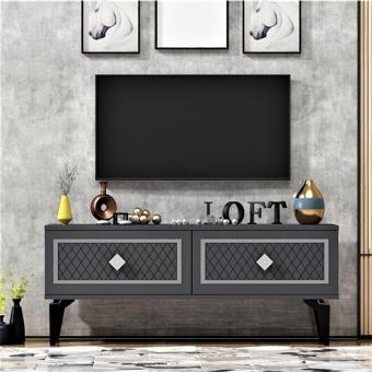 Cantek Dizayn Arell Tv Sehpası Antrasit-Gümüş