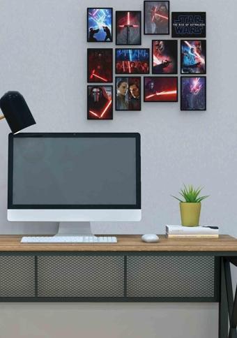 Star Wars 12 Parça Mdf (ahşap) Tablo Ofis Boyu 
