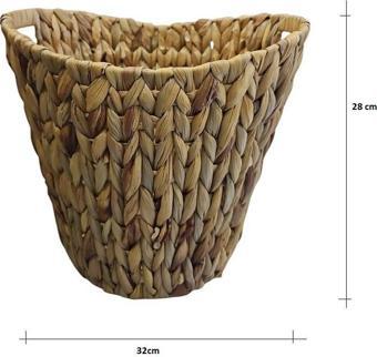 Panalı Naturel Oval Kulplu Derin Sepet Küçük Boy PNL22102S