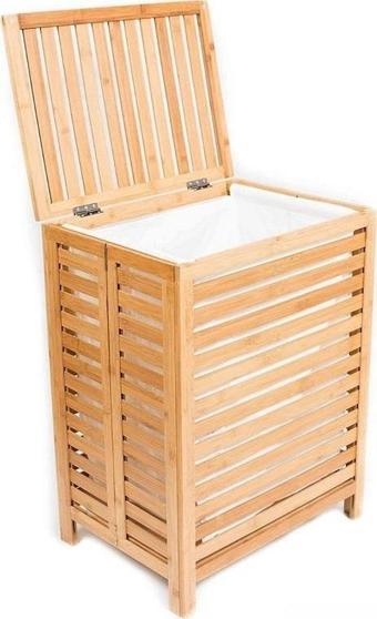Panalı Bambu Katlanır Çamaşır Sepeti PNLB9123
