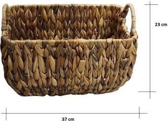 Panalı Naturel Yuvarlak Sepet L Boy PNL-22093L