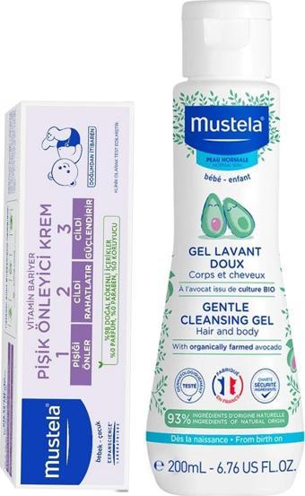 Mustela Yenidoğan Saç Ve Vücut Şampuanı 200 ml + Mustela Pişik Kremi 50 ml