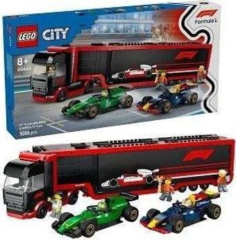 Lego City F1 Truck with RB20 & AMR24 F1 Cars 60445