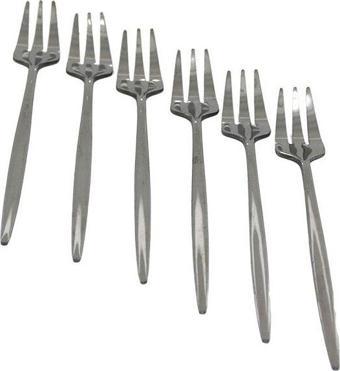 6PCS METAL TATLI ÇATAL (3877)