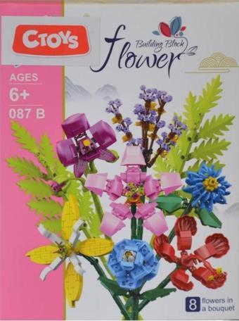 Ctoy Oyuncak Mini Blok Flower 087B (Karışık Model 1 Adet)