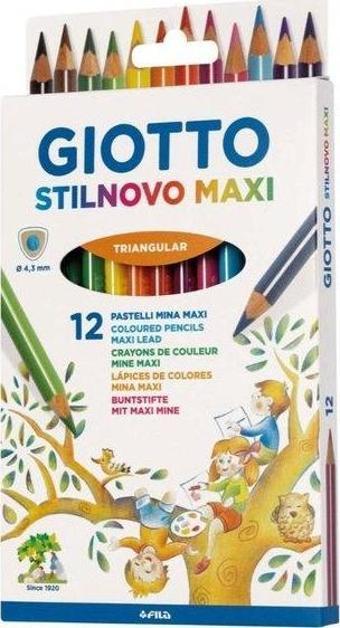 Giotto Stilnovo Maxi 12 Renk Kuru Boya Kalemi 225900